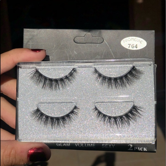 2 Pairs Mink Eyelashes Falsies - Picture 2 of 5